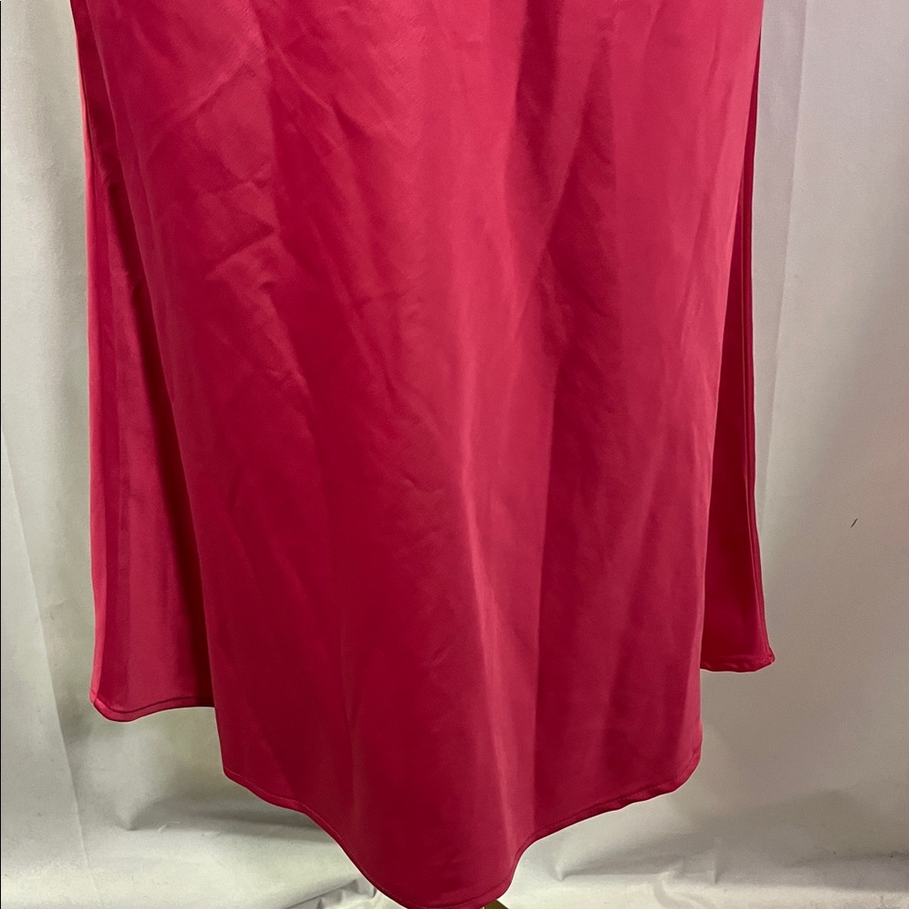 Rachel Zoe Pink Satin Midi Skirt - Picture 13 of 15